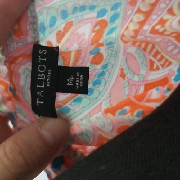 Talbots Paisley Ruffle Blouse - Picture 4 of 5